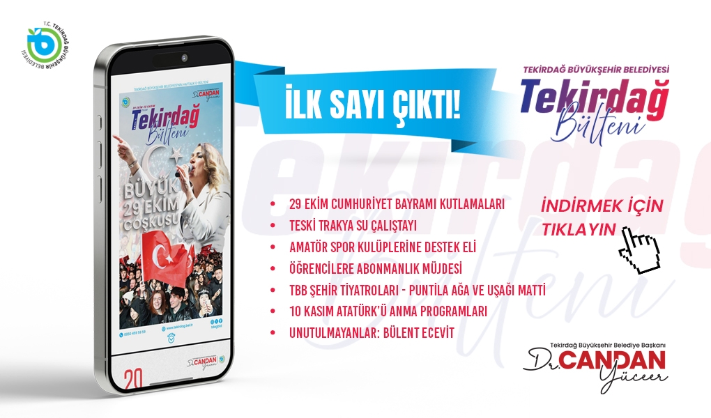 TEKİRDAĞ BÜLTENİ’NİN İLK SAYISI YAYINDA