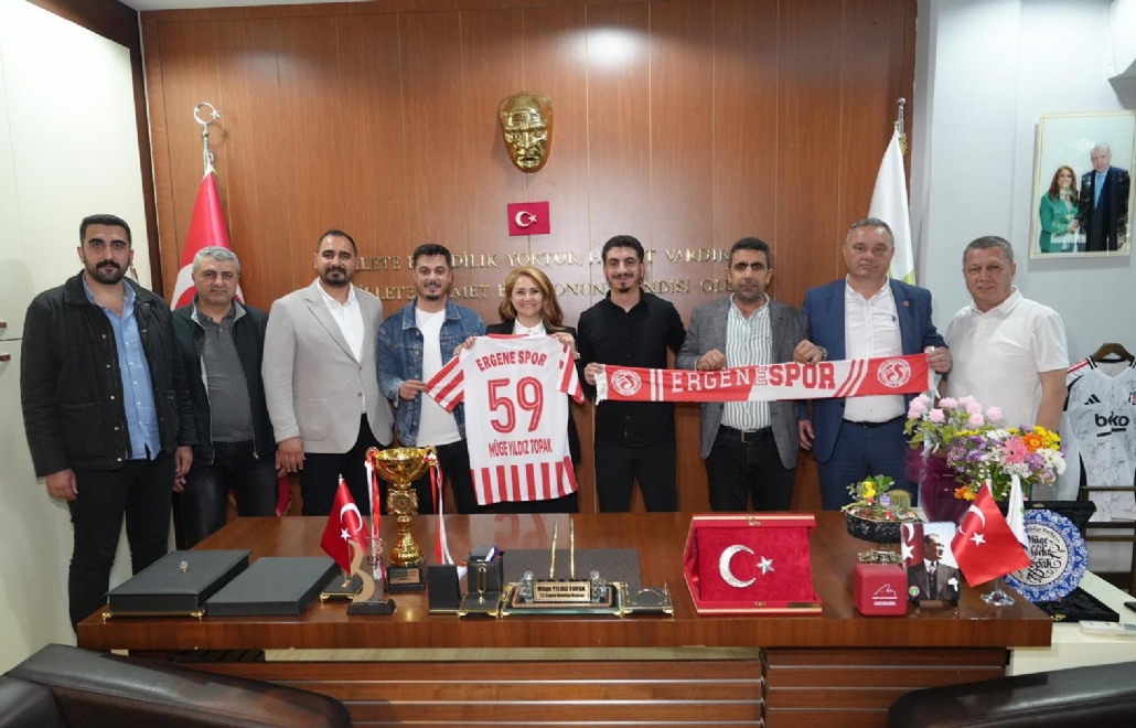 ERGENESPOR’DAN BAŞKANIMIZ SAYIN MÜGE YILDIZ TOPAK’A ZİYARET