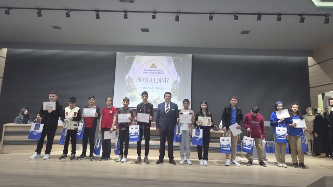İl Millî Eğitim Müdürü Dr. Aziz Yeniyol’un Katılımlarıyla “Din, Ahlak ve Değer Alanı Seçmeli Dersler Yarışmaları İl Finalleri” Gerçekleştirildi