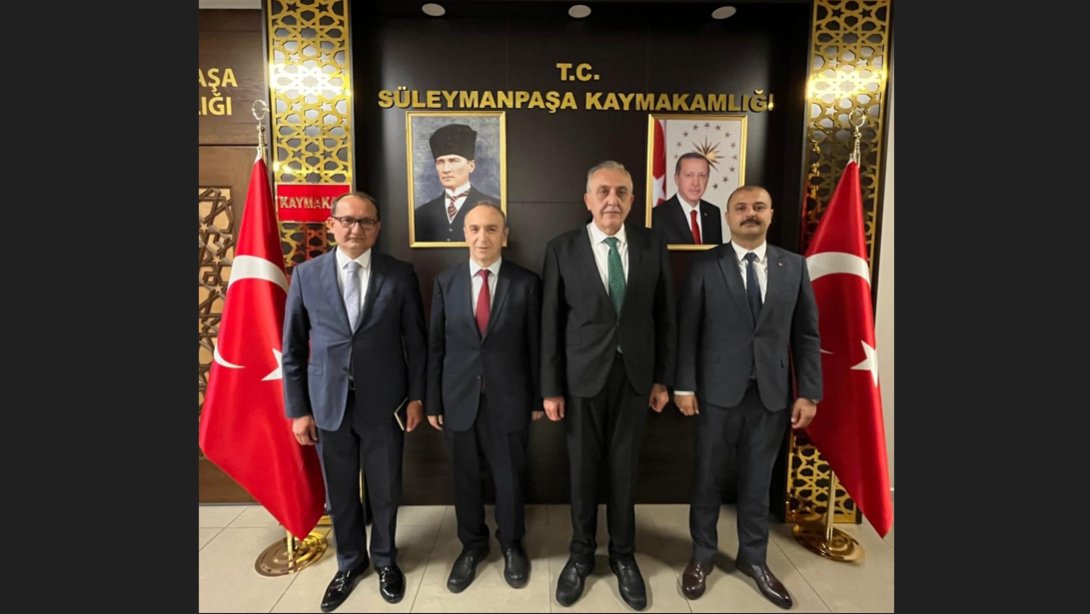 Kaymakamımız Sayın Mahmut Nedim TUNÇER, Milli Eğitim Bakanlığı Müfettişleri Ertan BOYLU ve Anıl ÖZBÖRME…