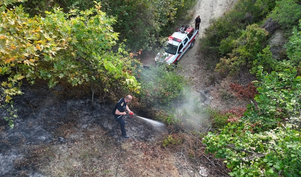 BÜYÜKŞEHİR’DEN YANGINA HIZLI MÜDAHALE