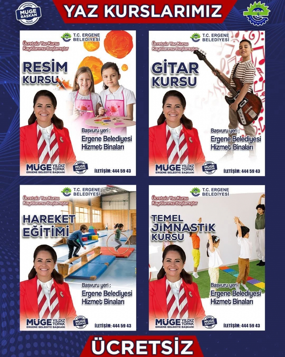 ERGENE’DE YAZ KURSLARIMIZ BAŞLIYOR!