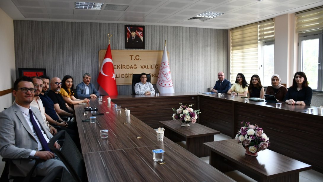 Şehrimiz Tekirdağ Kitap Yazma Komisyonundan İl Millî Eğitim Müdürü Dr. Aziz Yeniyol’a Ziyaret