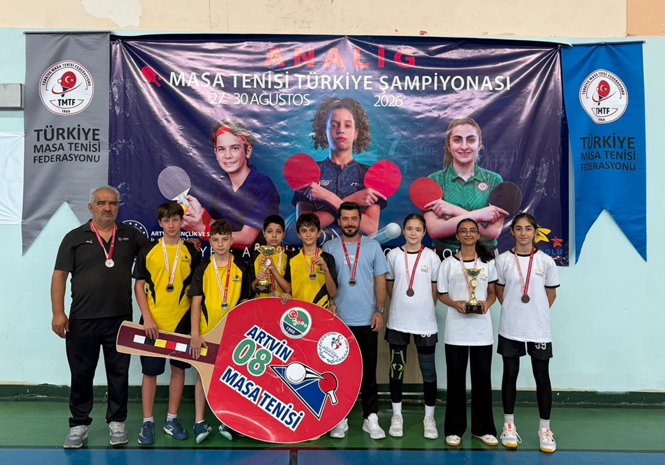 MASA TENİSİ TAKIMIMIZ TÜRKİYE ŞAMPİYONASI’NA DAMGA VURDU
